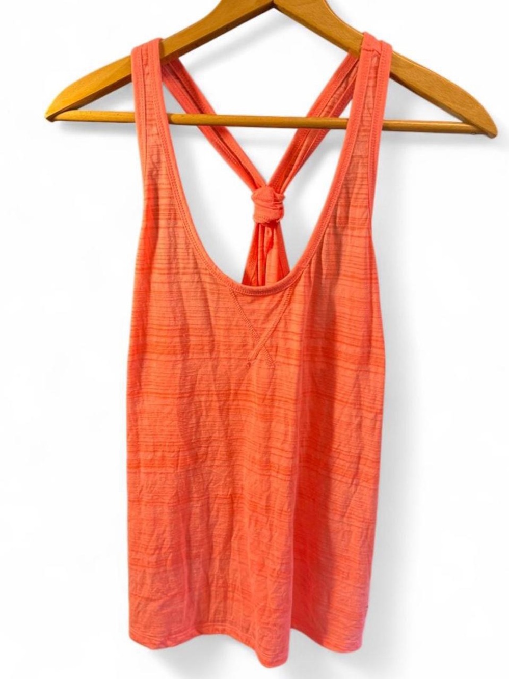 Women’s Coral and Pink Tank Tops with Knotted Back - set of 2